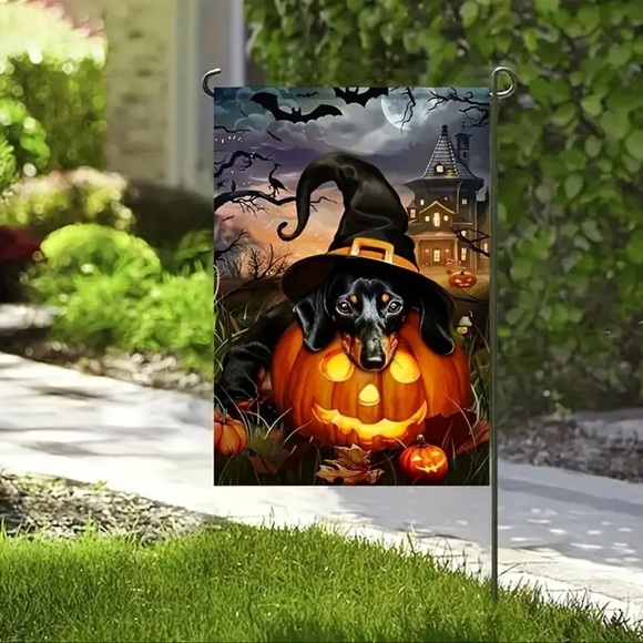 Garden Flag, 12x18 Inch, Double-Sided Waterproof Polyester, Halloween, N… - Picture 6 of 8